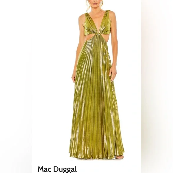 mac duggal gold metallic dress Mac Duggal 26728 Dress main image 0